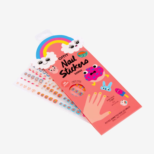 Idea de regalo de cumpleaños infantil: pegatinas de uñas kawaii