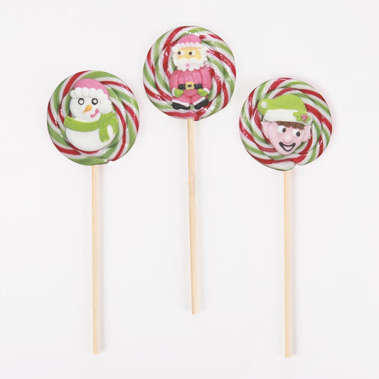 Christmas gift idea to slip into a Christmas sock: Christmas lollipop