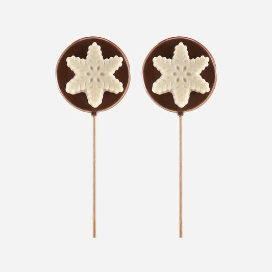 Christmas kitchen ideas: chocolate lollipop in the shape of a Christmas star