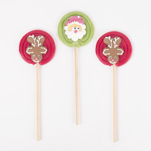 Advent calendar gifts: twisted lollipops Christmas characters