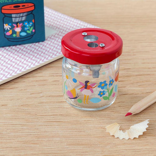 Pencil sharpener with fairy motif to give as a girl's birthday gift