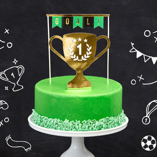 Pastel de cumpleaños de fútbol para fiesta temática de fútbol