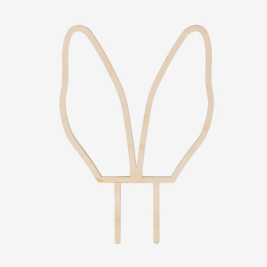 Rabbit ear wooden toppers for Easter table decoration