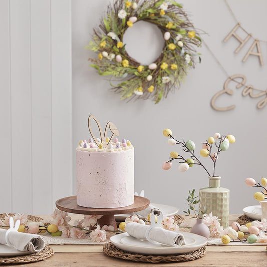 Pastel Easter table decoration by ginger ray