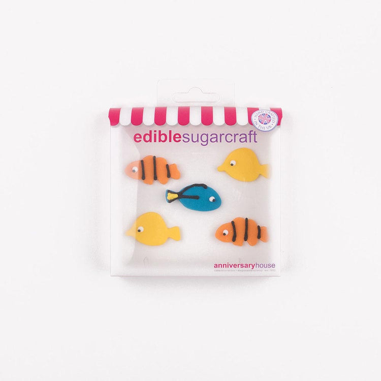 Décorations sucrées en forme de poissons pour gateau anniversaire enfant