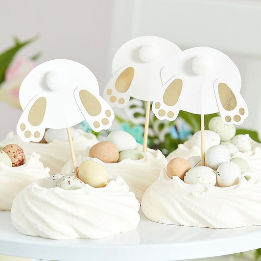 Decoración de Pascua My Little Day: 6 adornos para tartas de conejito de Pascua