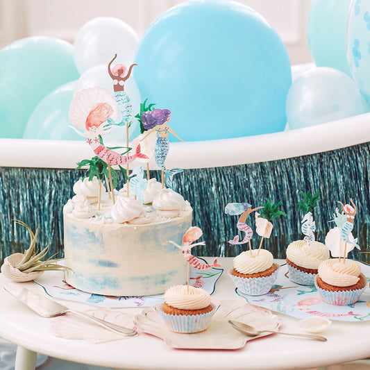 Mermaid Décoration gâteau Deluxe Cake Topper > Mariage Déco Belle Nuance