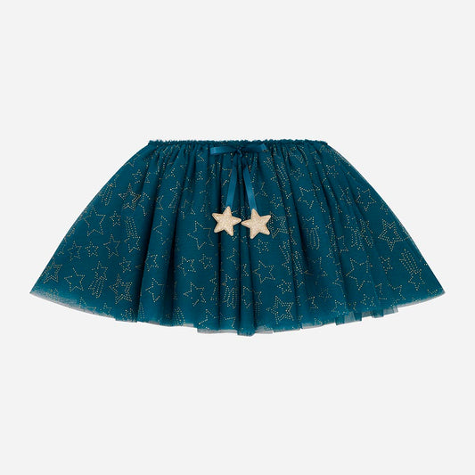 Tutú azul con estrellas: idea de disfraz de cumpleaños de niña princesa