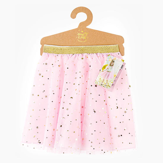Pink tutu with gold sequins for princess birthday disguise