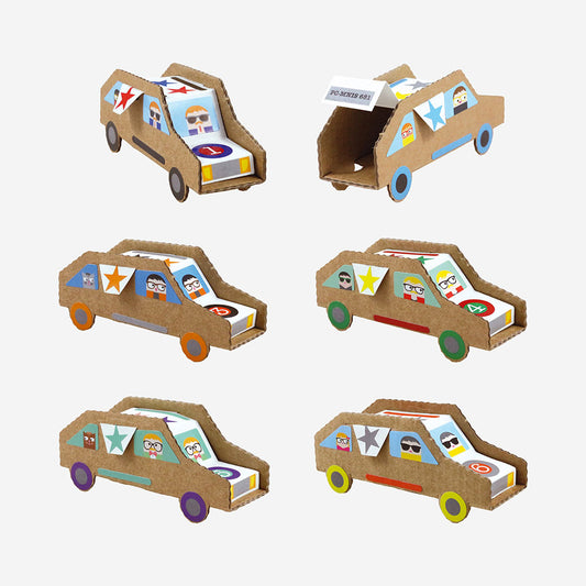 Cardboard cars to make: creative leisure animation for children's birthdays